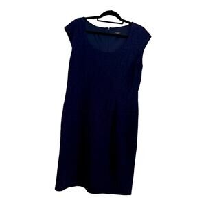 Ann Taylor Navy Blue Midi Dress